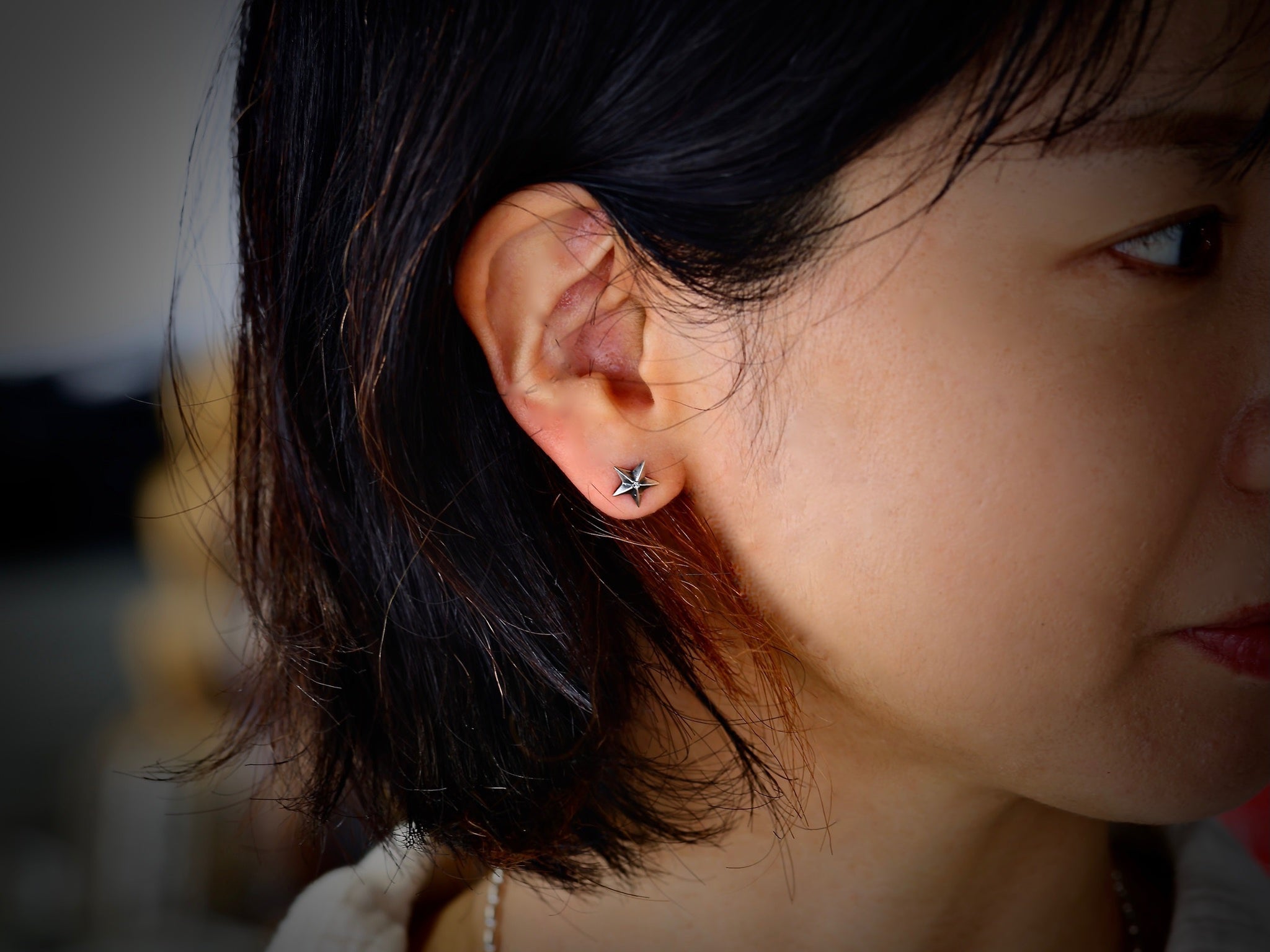 Star Pierced Earing_SV / 8AH-174S – amp japan
