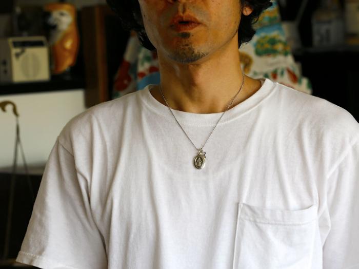 Silver Maria Locket with Silver Cross / 2AH-181 – amp japan