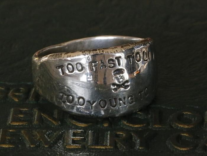 Too Fast To Live Too Young To Die Ring – amp japan