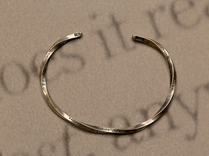 LET IT BE Stamped & Twisted Bangle -Thin- – amp japan